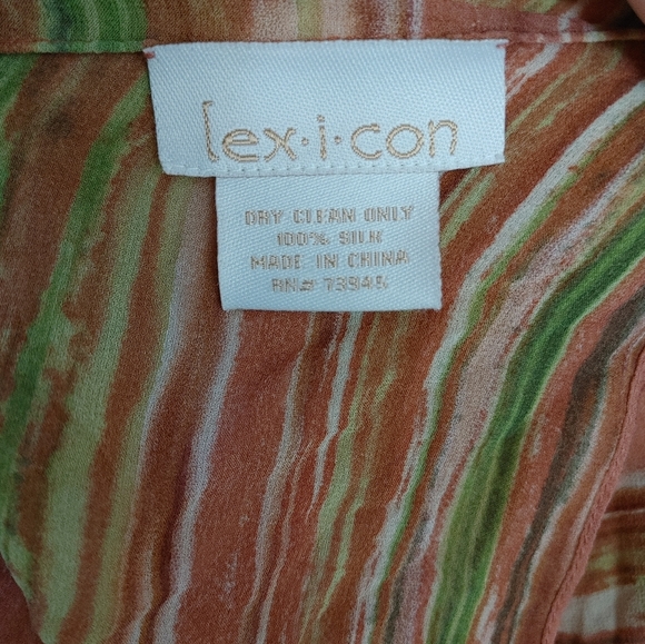 Lexicon Silk Flowy Shall ~ Size OS (LP) - Picture 7 of 8